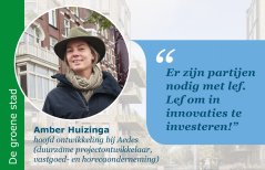 Amber Huizinga aan het woord over natuurinclusieve stadsontwikkeling